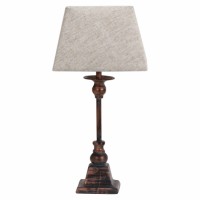 Distribuidor - Lâmpadas Diversas | Sobre Mesas Decoração | SOBREMESA ARLEQUIN 1XE27 MARRON RUSTICO 41X20X20 CM Ref: 133671002